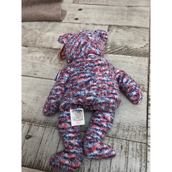 Ty Beanie Babies “USA” WITH ERRORS Retired RARE 2000 - Picture 3 of 3